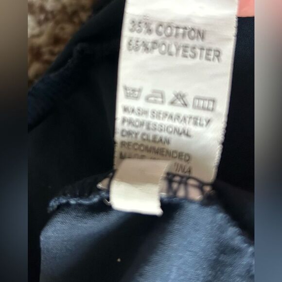 Women’s Dark Blue Boho Yoga Lace Detail Cotton Pants Leggings Size Small - Picture 5 of 12